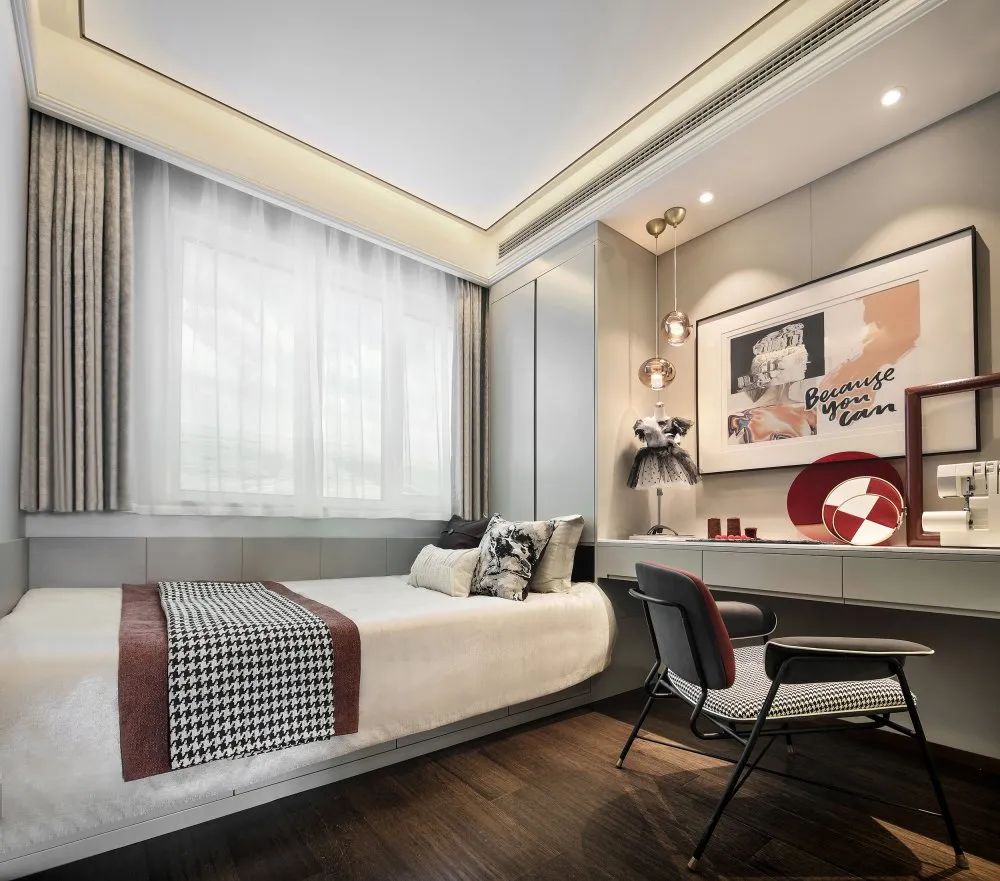 現代歐式風格室內設計家裝案例-客臥 現代歐式風格室內設計家裝案例-客臥