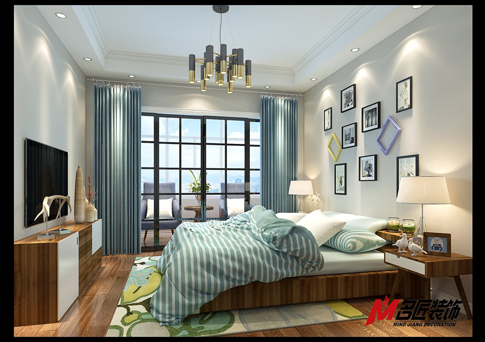 東郊花園三居123平米清新北歐風格裝修案例-主臥 東郊花園三居123平米清新北歐風格裝修案例-主臥