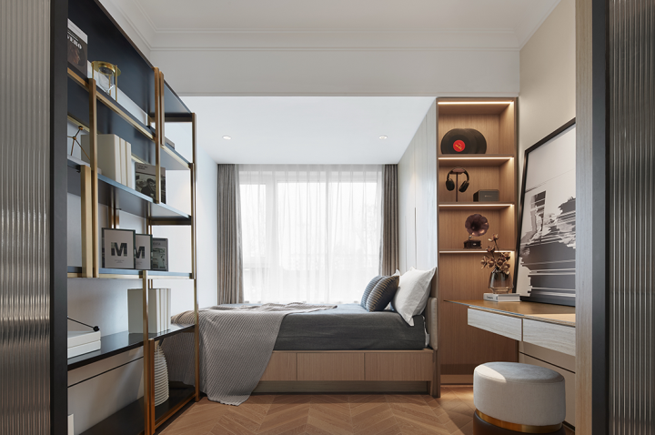 現代摩登風格室內設計家裝案例-次臥 現代摩登風格室內設計家裝案例-次臥