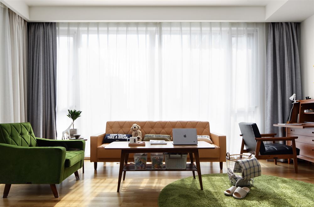 佛山市金茂綠島湖現代簡約風格三居室裝修案例