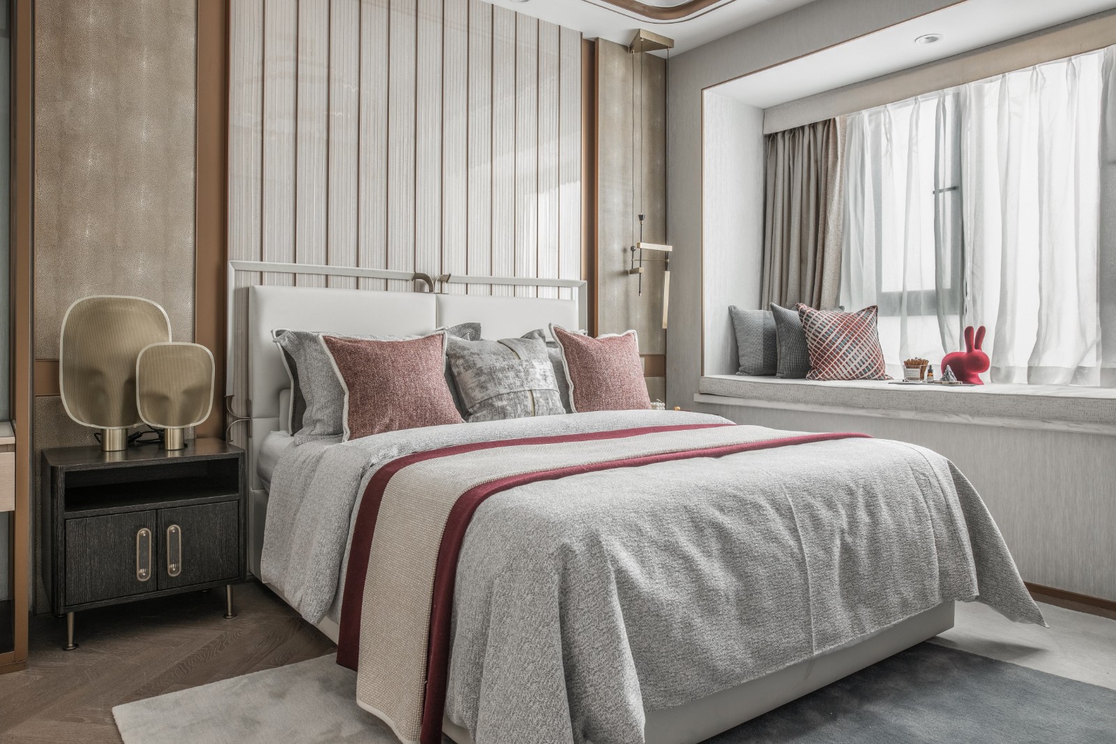 現代輕奢風格室內設計家裝案例-臥室 現代輕奢風格室內設計家裝案例-臥室
