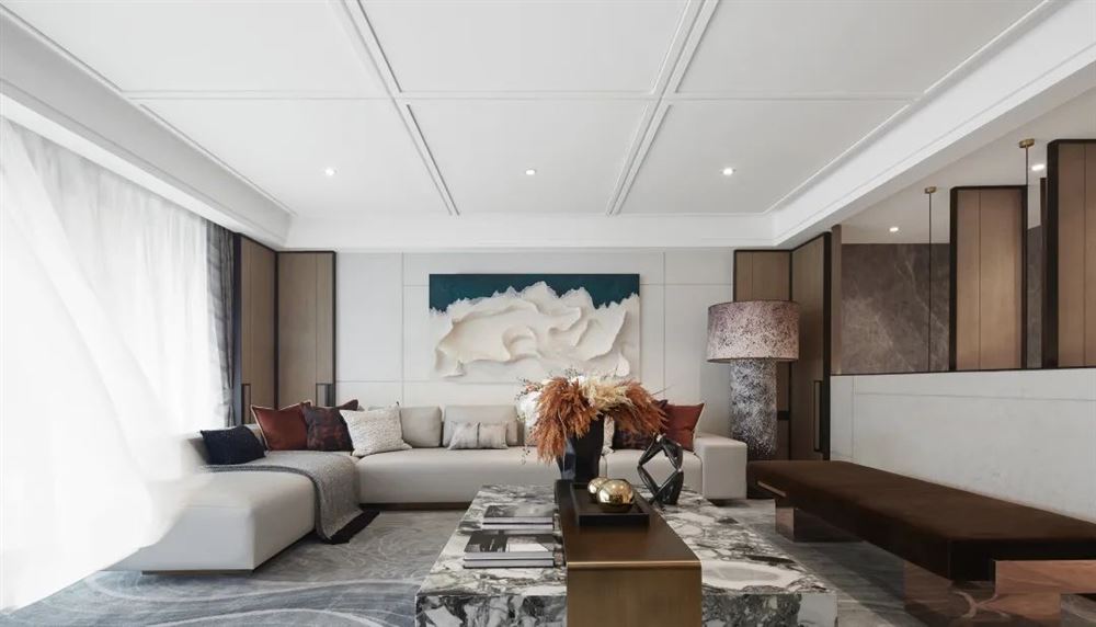 佛山市鵬瑞·三龍灣1號(hào)輕奢風(fēng)格三居室裝修案例