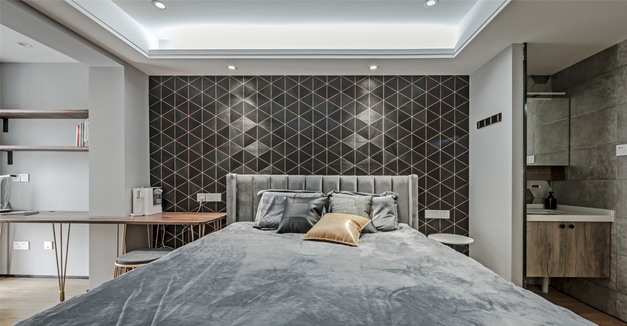 現(xiàn)代前衛(wèi)風格室內設計家裝案例-主臥 現(xiàn)代前衛(wèi)風格室內設計家裝案例-主臥