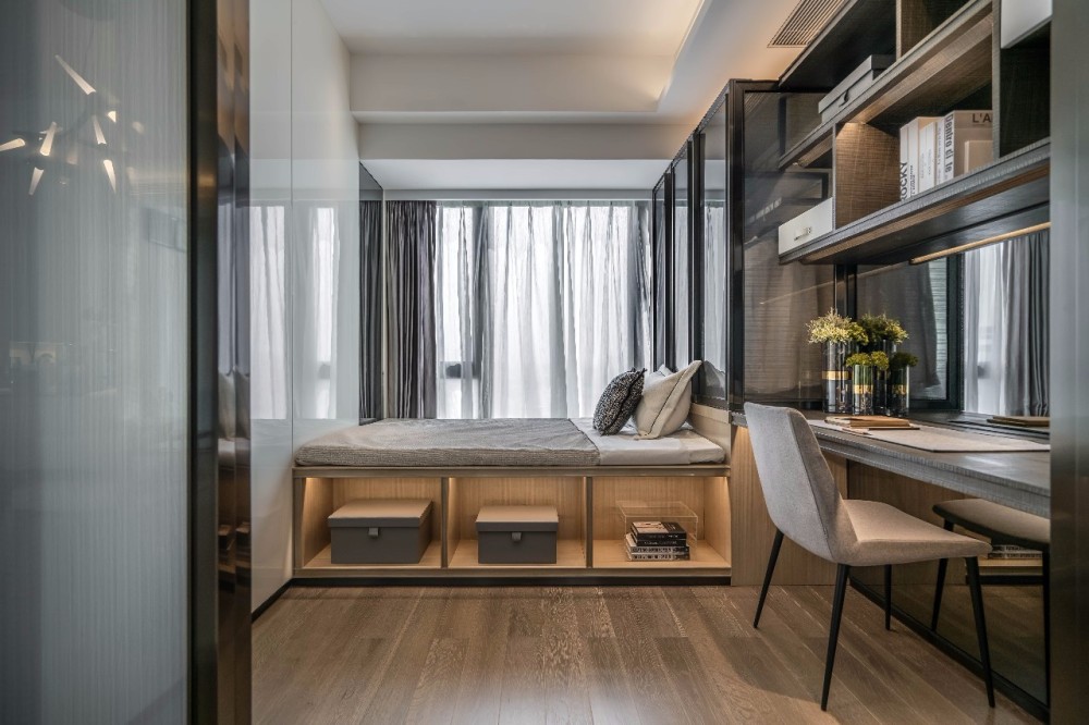 現代簡約風格室內設計家裝案例-次臥 現代簡約風格室內設計家裝案例-次臥