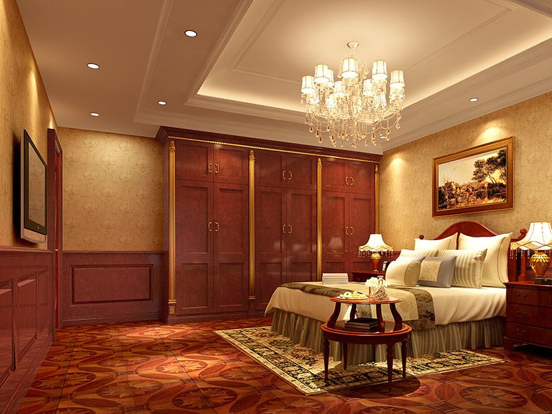 泰州市晨陽社區(qū)歐式風格復式裝修案例