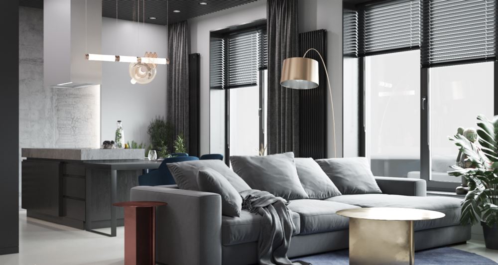 深圳市京基·御景峯現代簡約風格三居室裝修案例