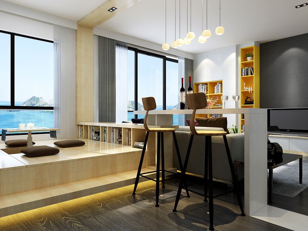 楚雄彝族自治州楚雄雍和居(彝海南路)現代簡約風格二居室裝修案例