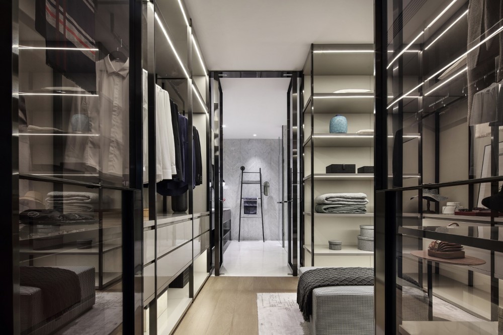 簡約黑白灰風格室內設計家裝案例-衣帽間 簡約黑白灰風格室內設計家裝案例-衣帽間