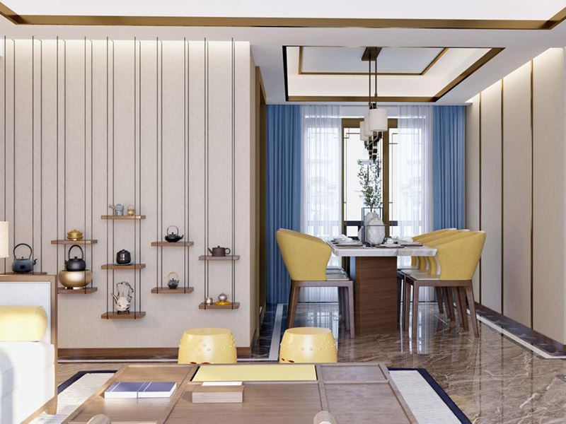 泰州市晨陽社區(qū)現(xiàn)代簡約風格三居室裝修案例