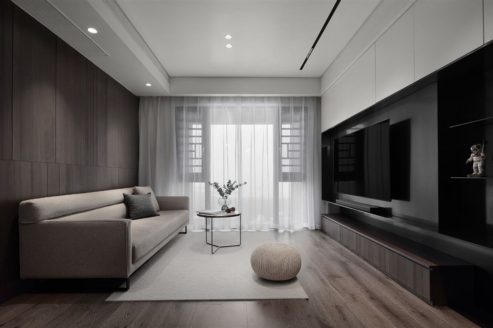 佛山市海倫堡菁華府輕奢風格三居室裝修案例