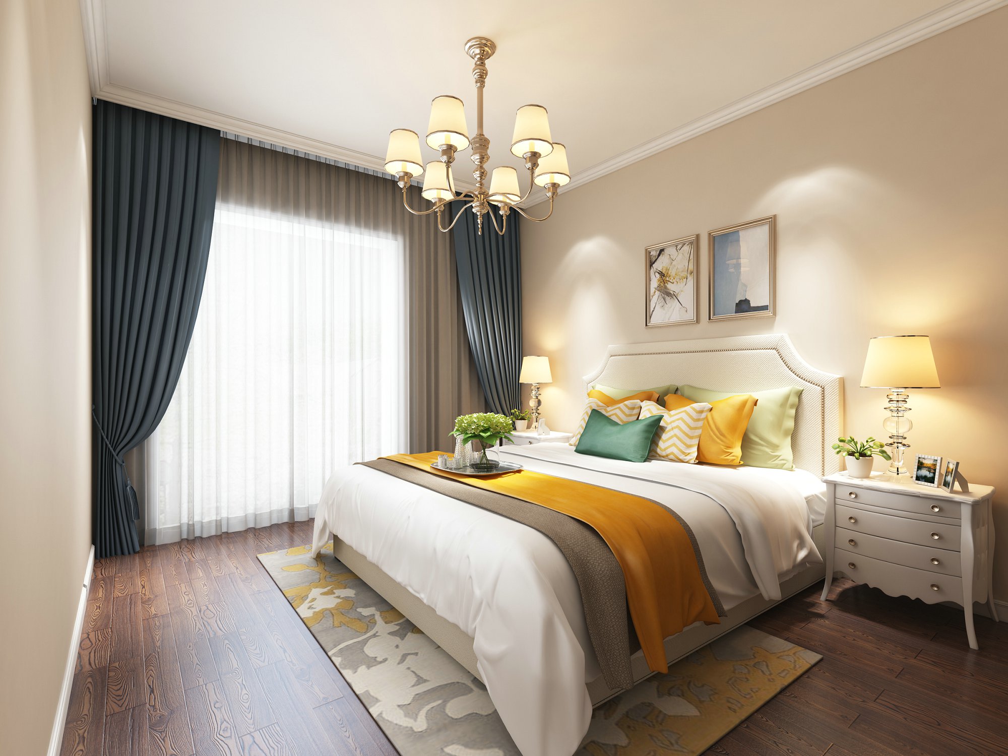 合肥市旭輝·望江來歐式風格三居室裝修案例