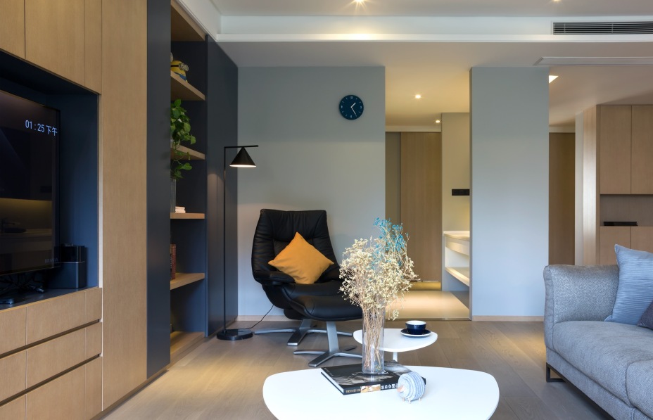 現代簡約風格室內家裝案例效果圖-客廳 現代簡約風格室內家裝案例效果圖-客廳