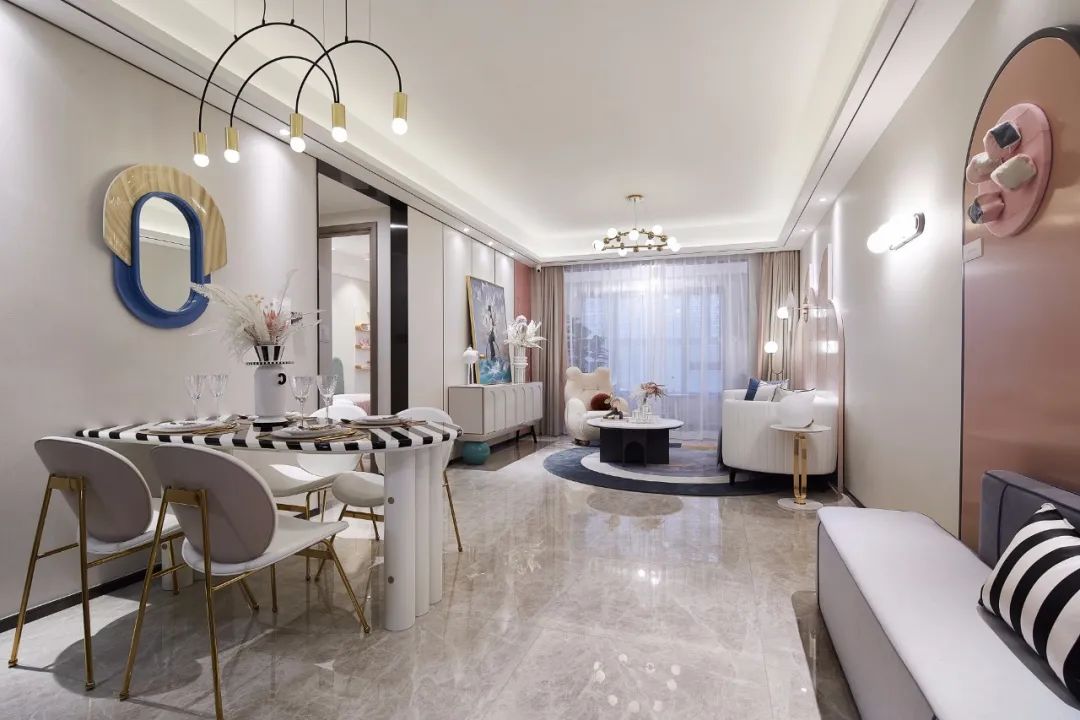 輕奢莫蘭迪風(fēng)格室內(nèi)設(shè)計(jì)家裝案例-餐廳 輕奢莫蘭迪風(fēng)格室內(nèi)設(shè)計(jì)家裝案例-餐廳