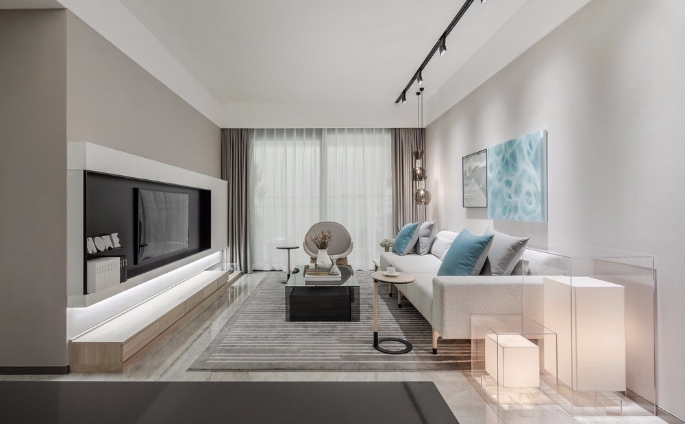 現(xiàn)代簡(jiǎn)約風(fēng)格室內(nèi)家裝案例效果圖-客廳 現(xiàn)代簡(jiǎn)約風(fēng)格室內(nèi)家裝案例效果圖-客廳