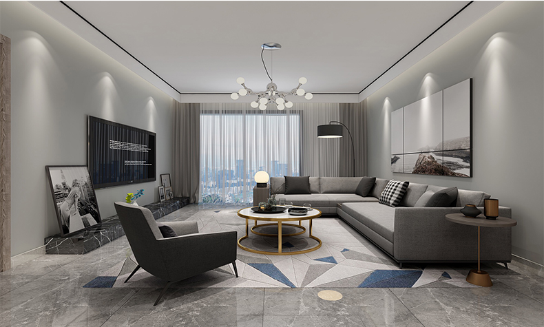 江山一品二居90平米簡約現(xiàn)代風(fēng)格裝修案例-客廳 江山一品二居90平米簡約現(xiàn)代風(fēng)格裝修案例-客廳