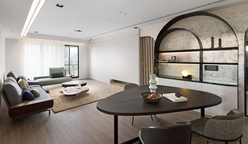 佛山市海倫堡·美的·玖悅府現代簡約風格四居室裝修案例