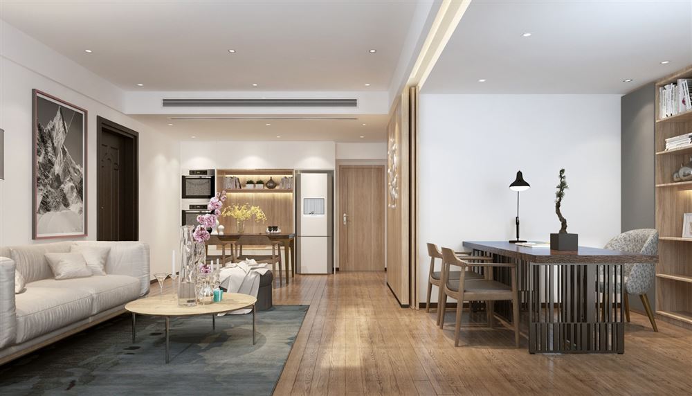 廣州市南沙灣御苑別墅北歐風格三居室裝修案例