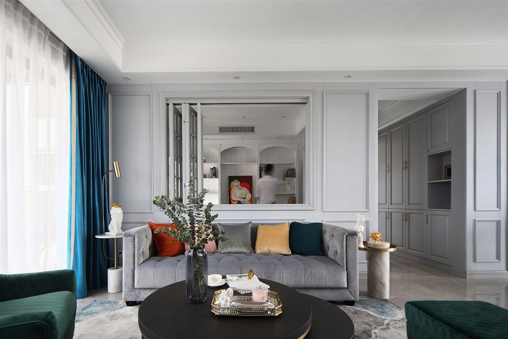 江門市海怡園美式風(fēng)格三居室裝修案例