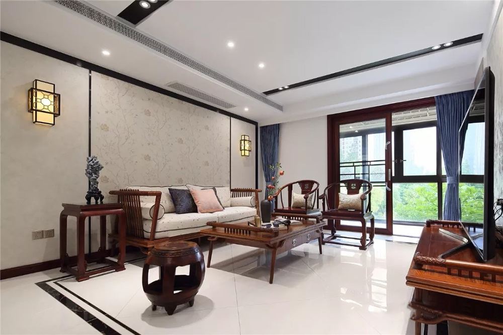佛山市龍光天宸新中式風格別墅裝修案例