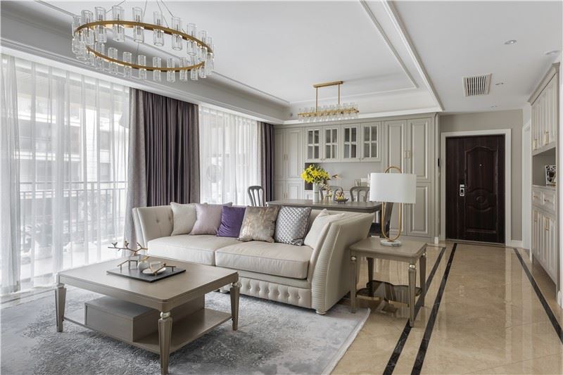 江門市翠景園美式風(fēng)格三居室裝修案例