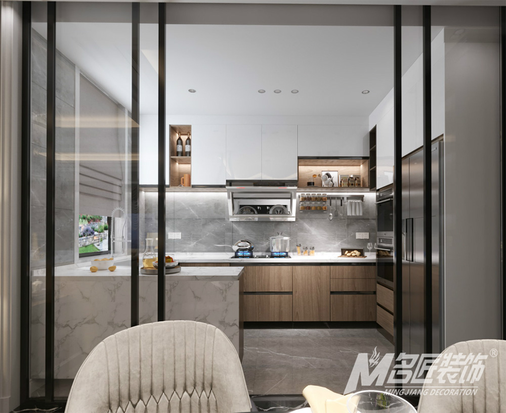 別墅裝修設計美式輕奢風格-廚房 別墅裝修設計美式輕奢風格-廚房