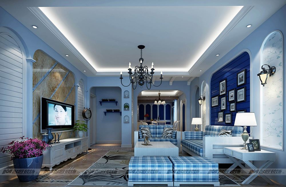 茂名市一方新苑北歐風格三居室裝修案例