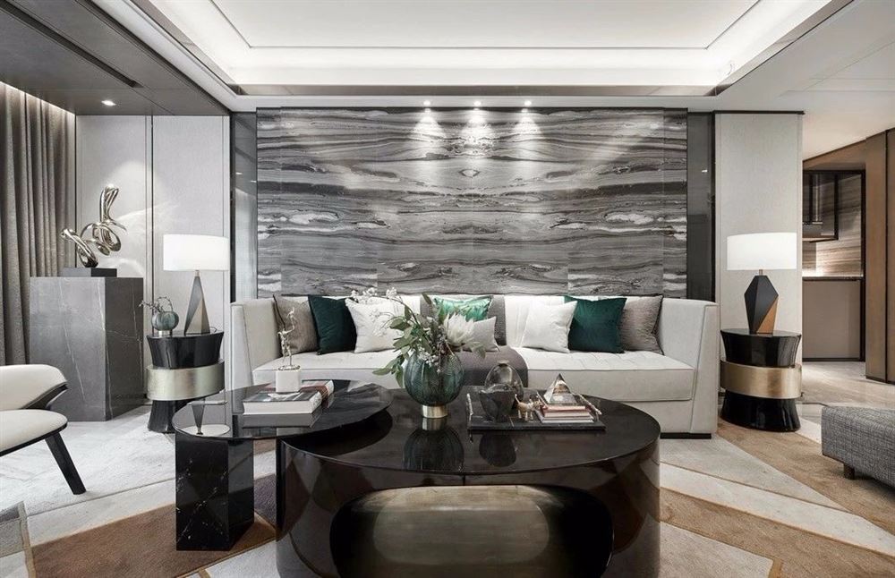 廣州市凱德山海連城輕奢風格四居室裝修案例