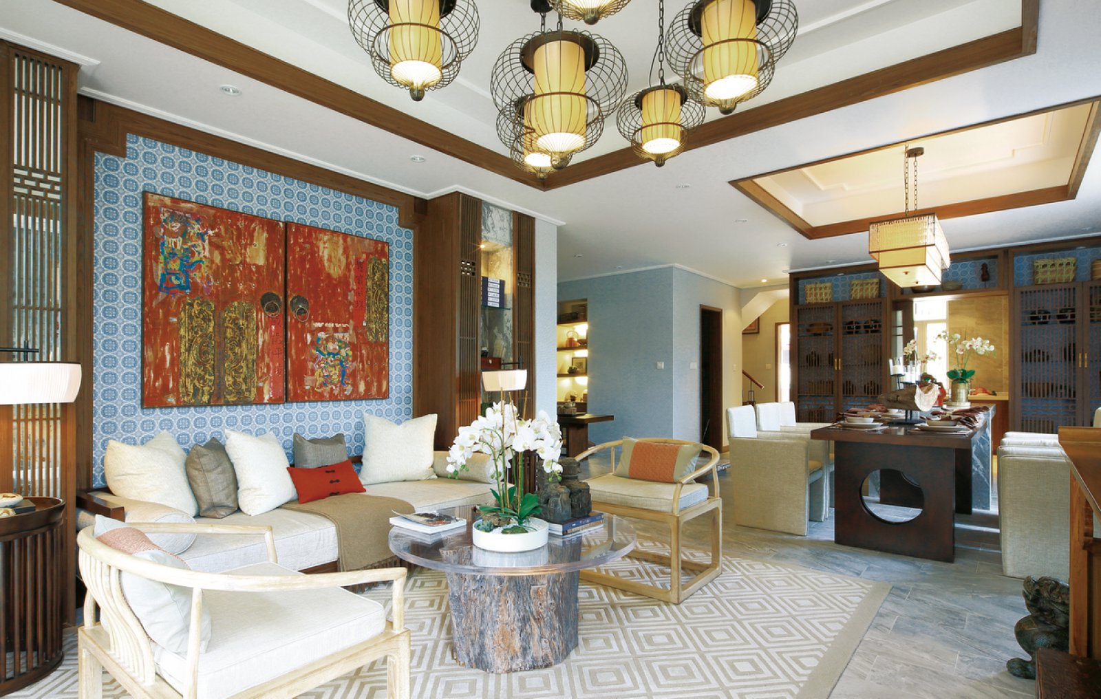 裝修公司中式風格室內裝修效果圖-客廳 裝修公司中式風格室內裝修效果圖-客廳