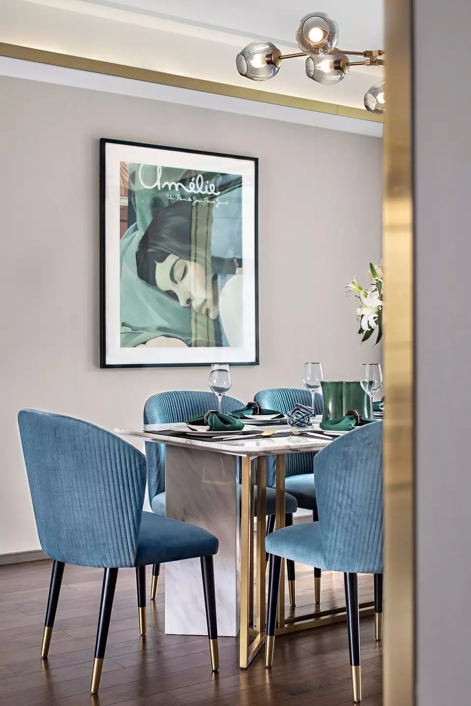 摩登輕奢風格室內設計家裝案例-餐廳 摩登輕奢風格室內設計家裝案例-餐廳