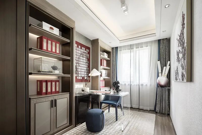 新中式風格室內設計家裝案例-書房 新中式風格室內設計家裝案例-書房