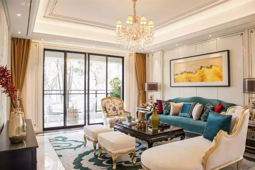 佛山市新希望悅瓏灣歐式風格四居室裝修案例