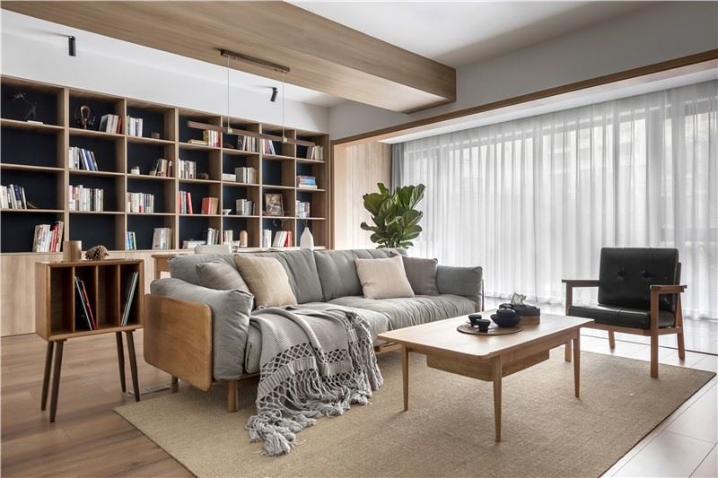 佛山市綠城·桂語蘭庭現代風格二居室裝修案例