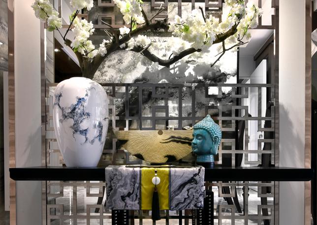 新中式風格家裝設計室內裝修效果圖-玄關 新中式風格家裝設計室內裝修效果圖-玄關