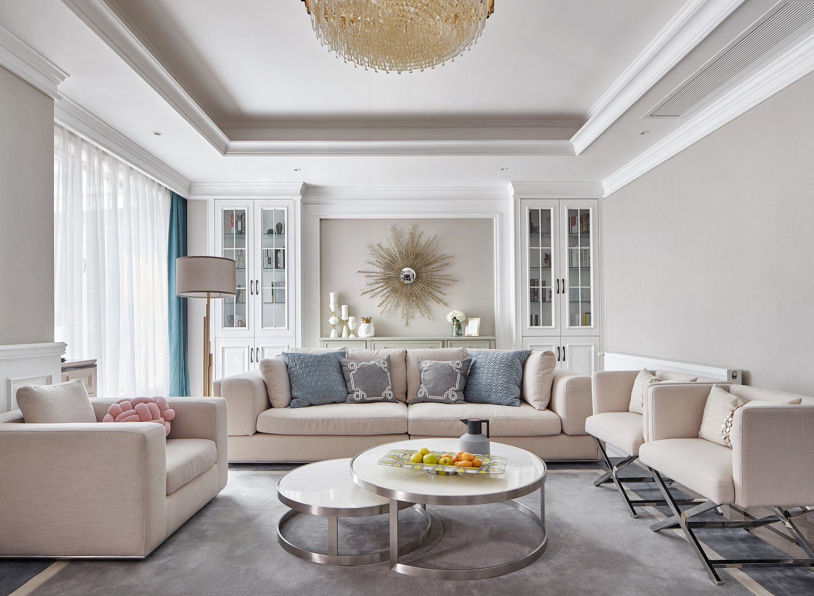 簡(jiǎn)歐輕奢風(fēng)格家裝設(shè)計(jì)室內(nèi)裝修效果圖-客廳 簡(jiǎn)歐輕奢風(fēng)格家裝設(shè)計(jì)室內(nèi)裝修效果圖-客廳