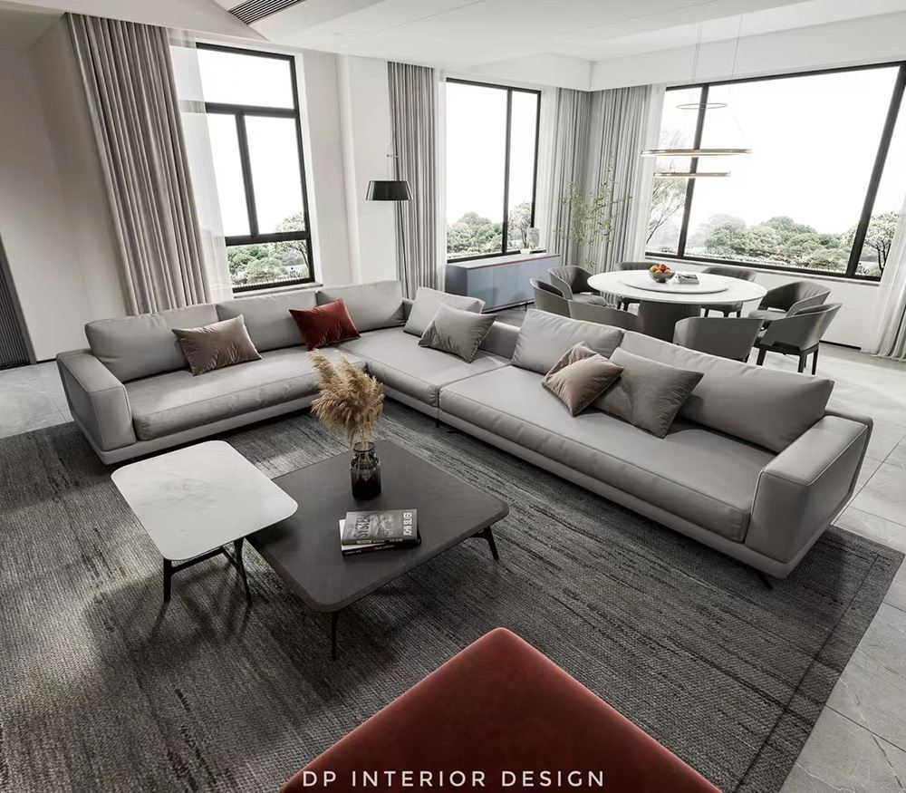 佛山市招商曦岸輕奢風格別墅裝修案例