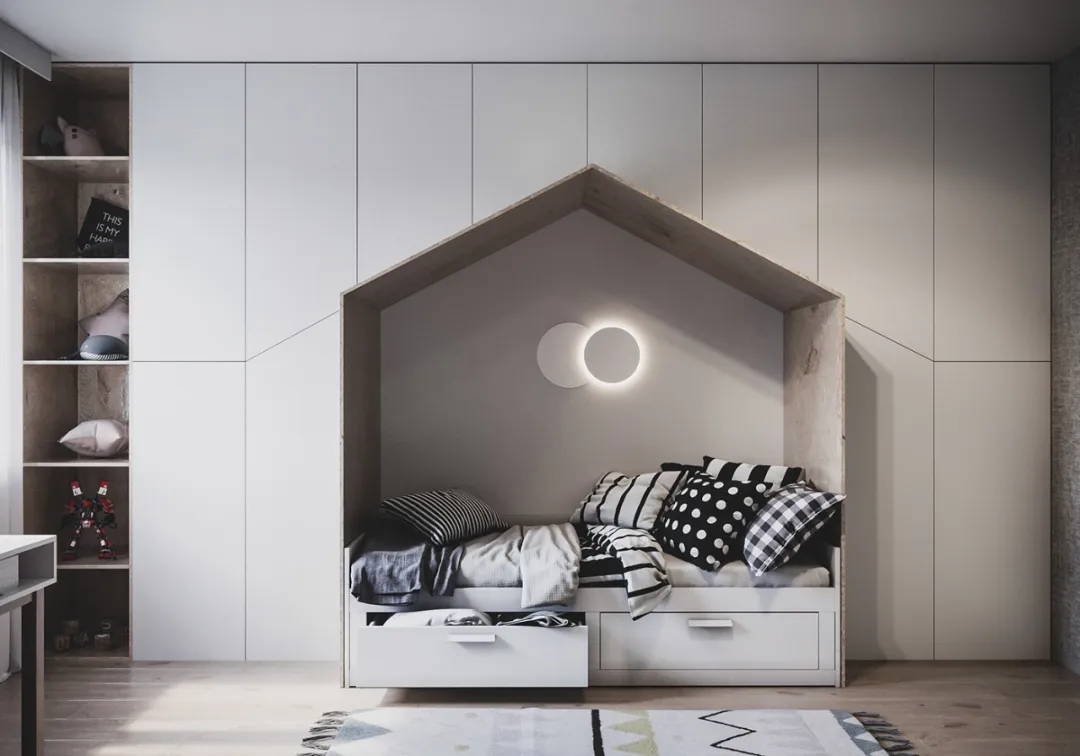 現代簡約風格家裝設計室內裝修效果圖-兒童房 現代簡約風格家裝設計室內裝修效果圖-兒童房