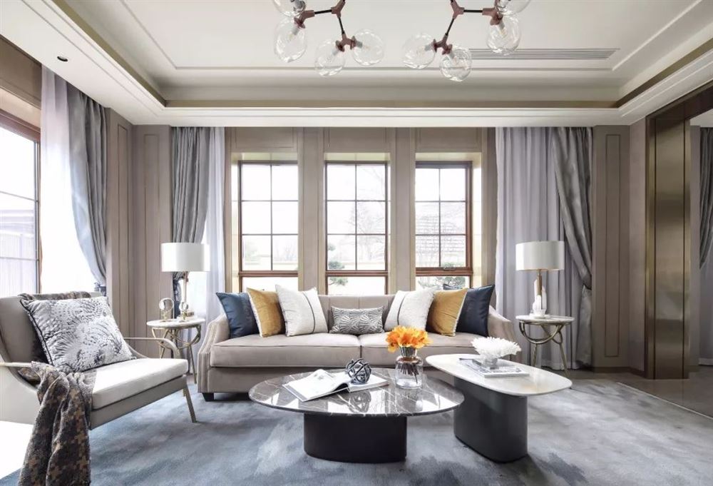 廣州市奧園灣區(qū)智谷輕奢風(fēng)格三居室裝修案例