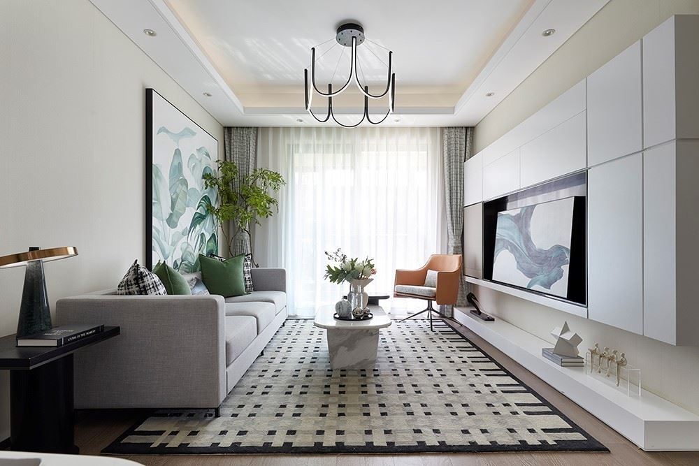 江門市柏麗灣北歐風(fēng)格三居室裝修案例