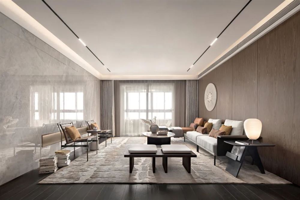 佛山市萬科中駿金域西江現代簡約風格四居室裝修案例