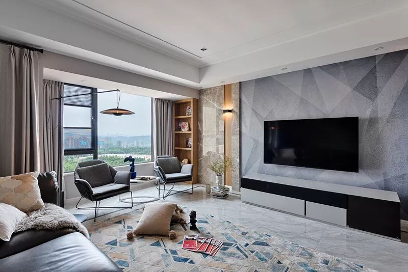 成熟優雅的現代簡約風格室內裝修設計效果圖-客廳背景墻 成熟優雅的現代簡約風格室內裝修設計效果圖-客廳背景墻