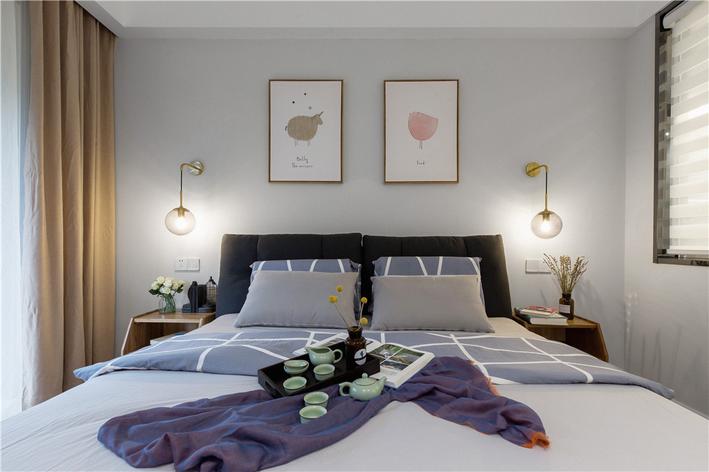 棲霞熙園三居136平米北歐風格裝修案例-臥室 棲霞熙園三居136平米北歐風格裝修案例-臥室