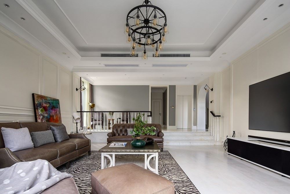 江門市新會保利西海岸美式風格別墅裝修案例