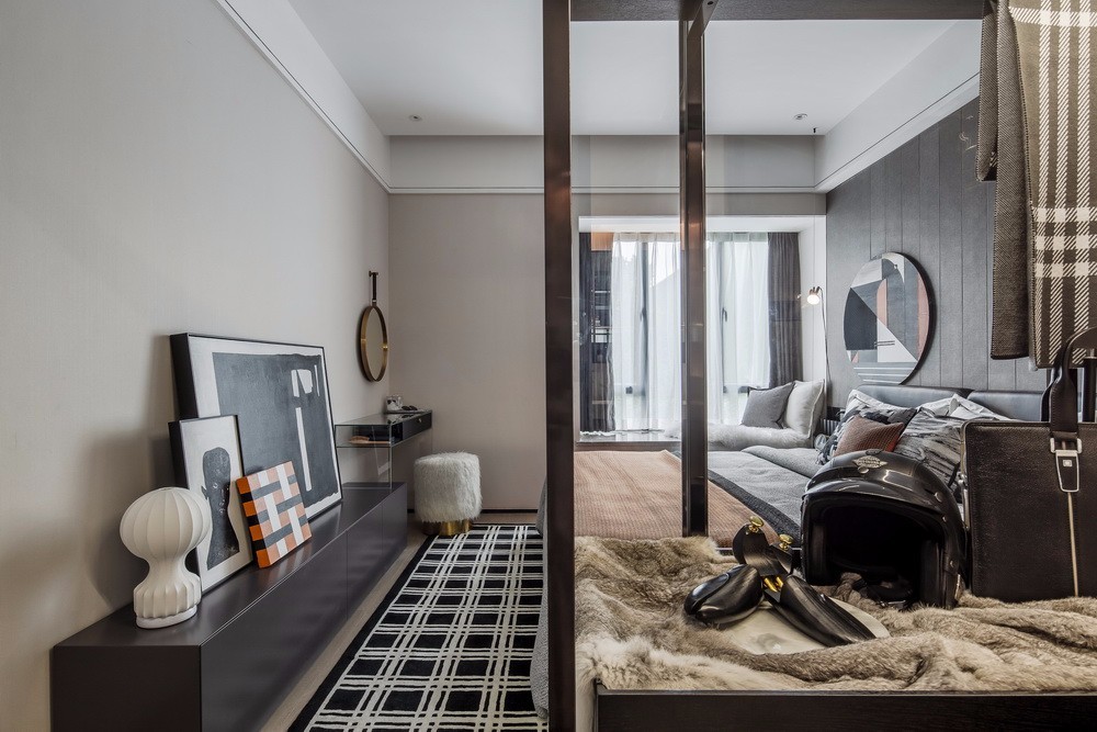 現代簡約風格室內家裝案例效果圖-臥室 現代簡約風格室內家裝案例效果圖-臥室