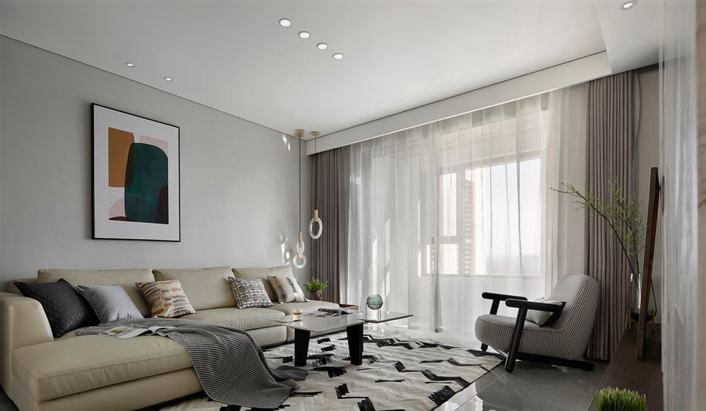 昭通市濱江首座現代簡約風格四居室裝修案例