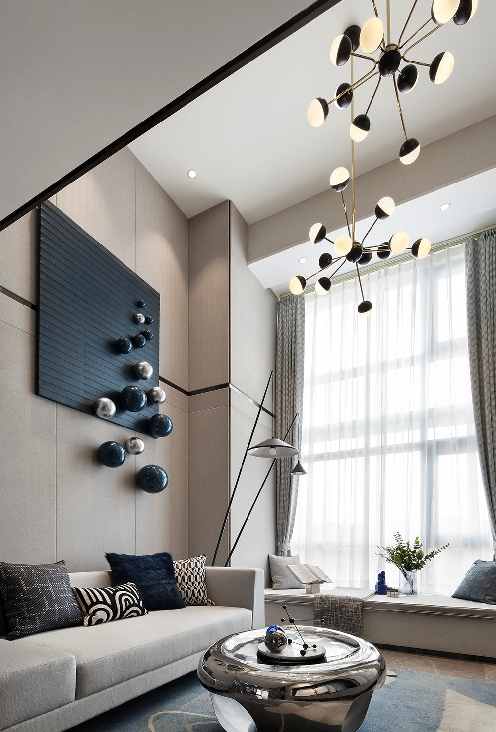 現代前衛風格室內家裝案例效果圖-客廳 現代前衛風格室內家裝案例效果圖-客廳