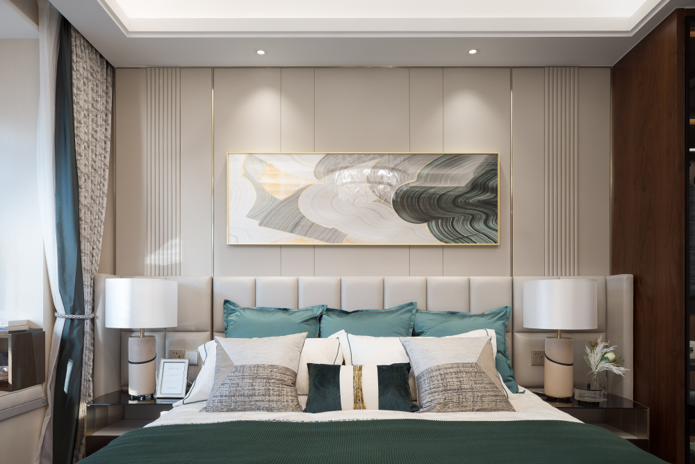 現代輕奢風格室內設計家裝案例-主臥 現代輕奢風格室內設計家裝案例-主臥