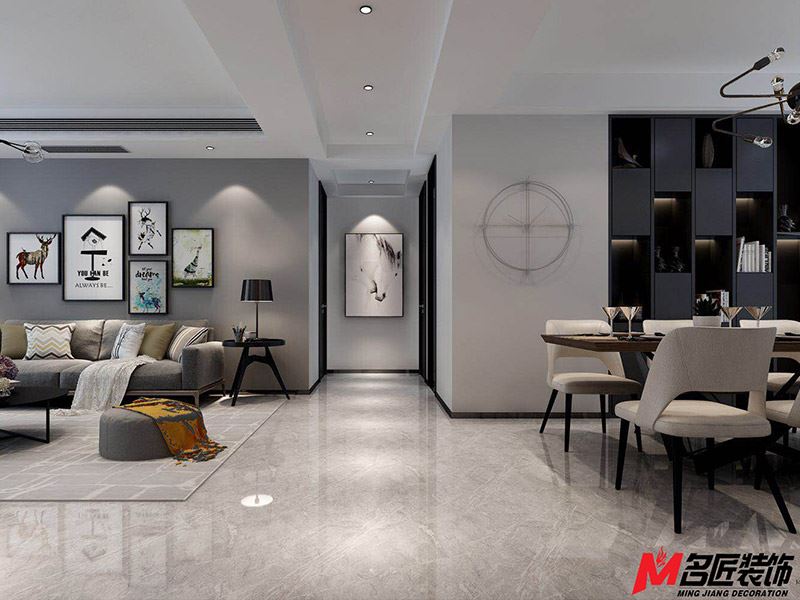 廣州市黃埔花園歐式風(fēng)格二居室裝修案例