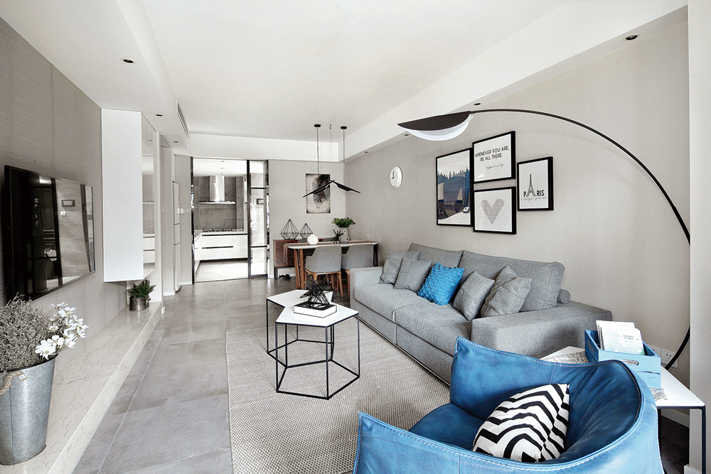 南寧保利領秀前城三居145平米北歐風格室內裝修案例-客廳 南寧保利領秀前城三居145平米北歐風格室內裝修案例-客廳