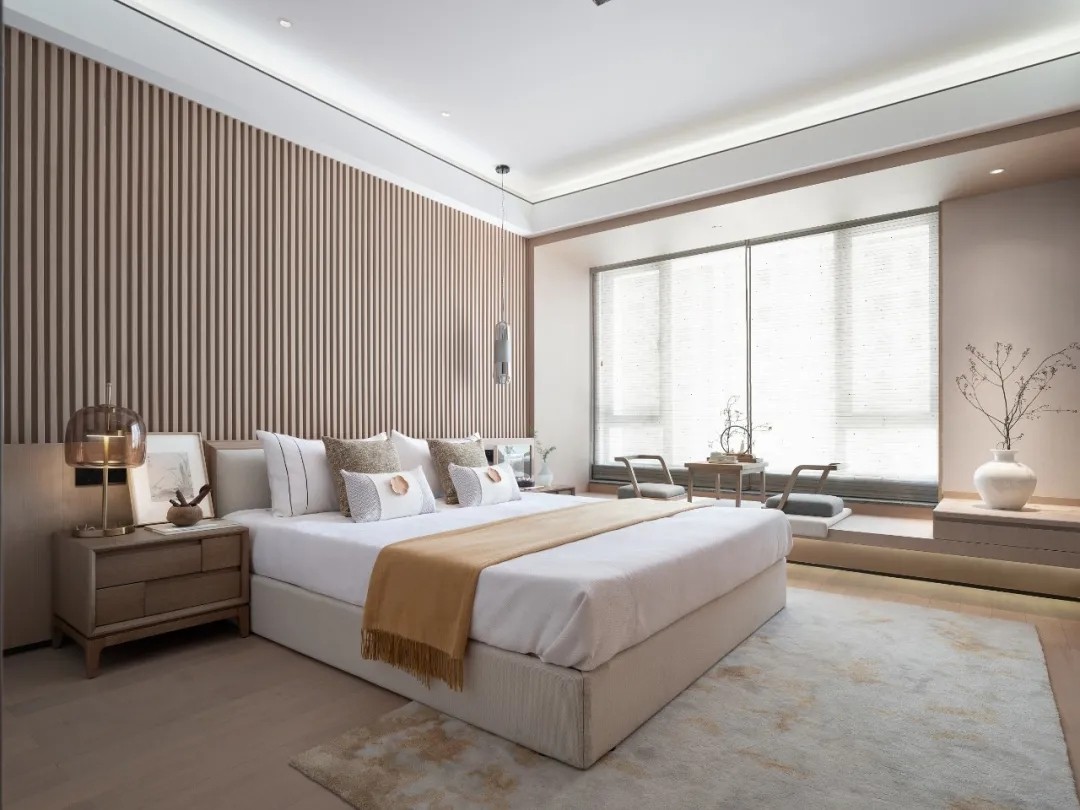 新中式風格家裝設計室內裝修效果圖-主臥 新中式風格家裝設計室內裝修效果圖-主臥