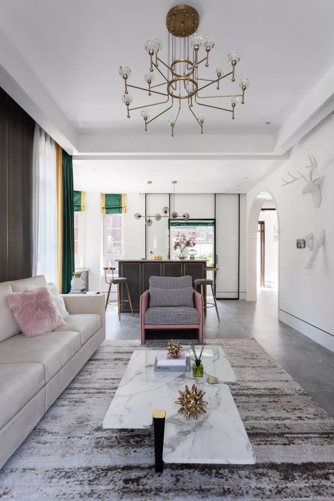 裝修公司輕奢風(fēng)格別墅裝修效果圖-客廳 裝修公司輕奢風(fēng)格別墅裝修效果圖-客廳